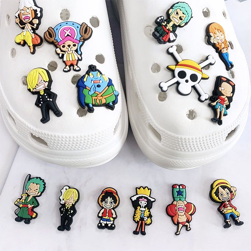 2-30pcs One Piece Luffy Crocs  - مراجعة Florist Supplies وسعره