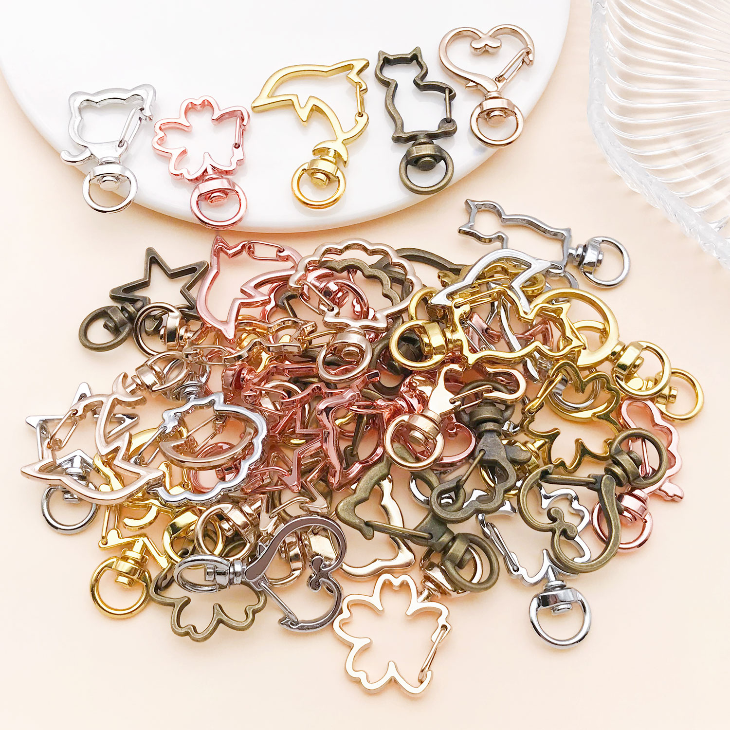5pcs/lot Heart Star Moon Cat D - مراجعة Flower Supplies وسعره