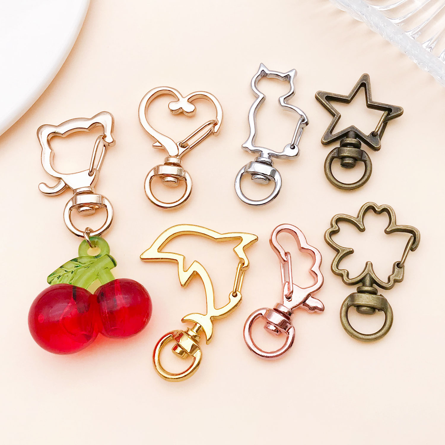 5pcs/lot Heart Star Moon Cat D - مراجعة Flower Supplies وسعره