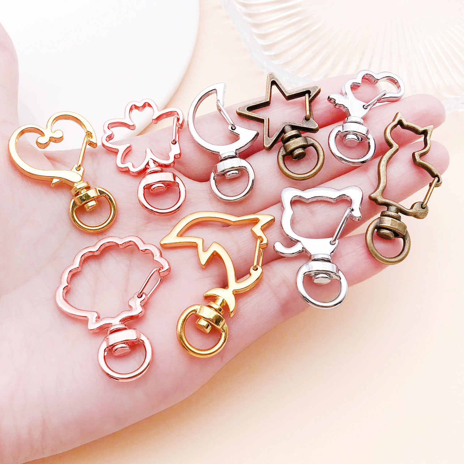 5pcs/lot Heart Star Moon Cat D - مراجعة Flower Supplies وسعره