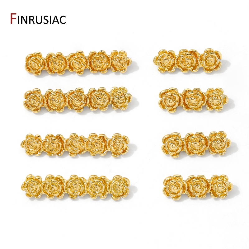 18K Gold Plated Brass Rose Flo - مراجعة Flower Supplies وسعره