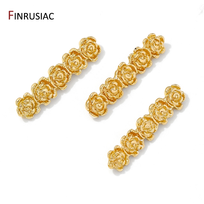 18K Gold Plated Brass Rose Flo - مراجعة Flower Supplies وسعره
