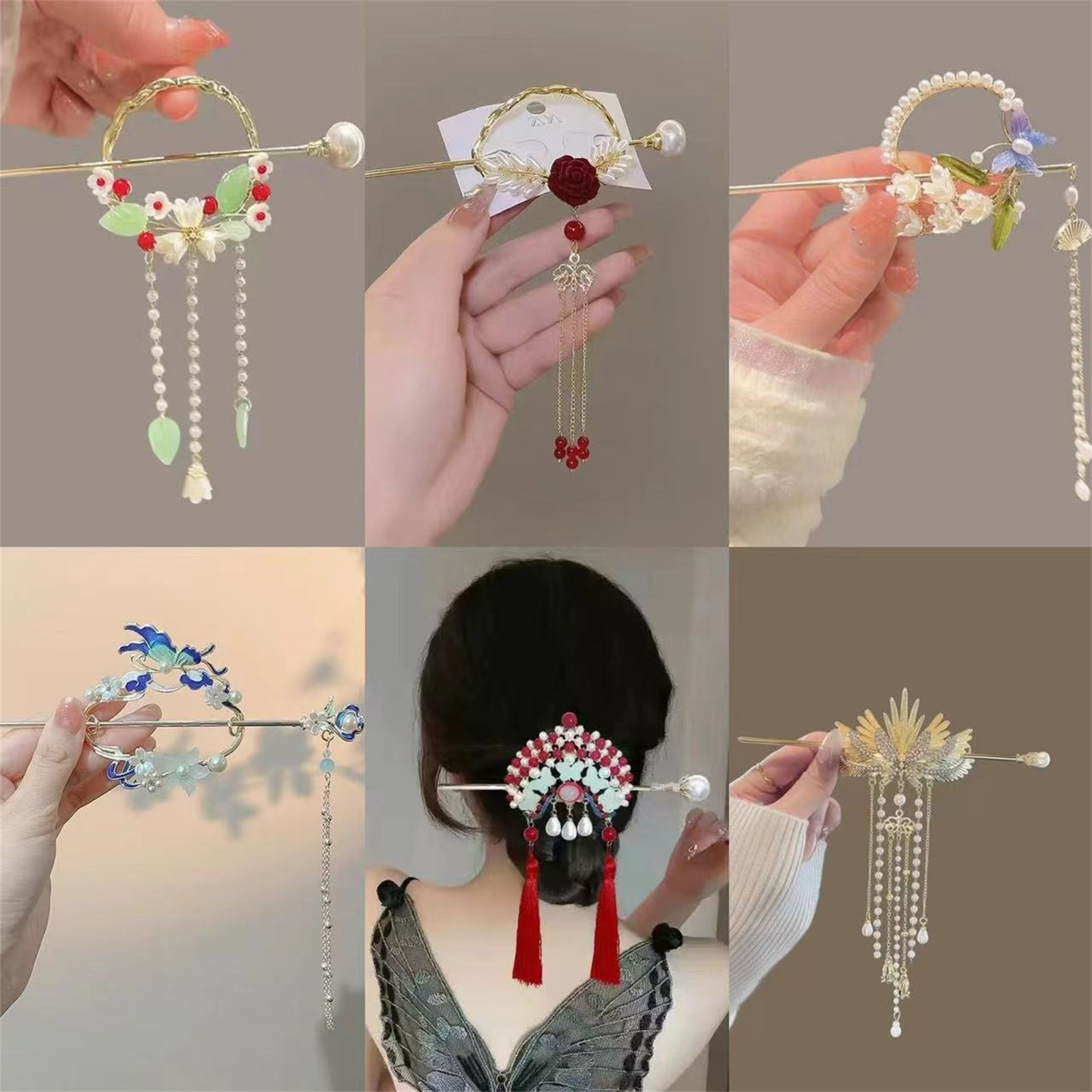 Ethnic Style Hairpin For Women - مراجعة Florist Supplies وسعره