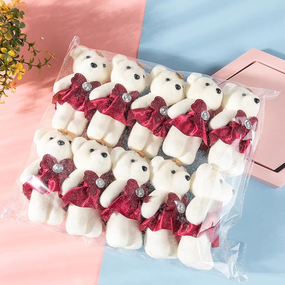 10pcs/Bag Bouquet Bear Ice Cre - مراجعة Flower Supplies وسعره