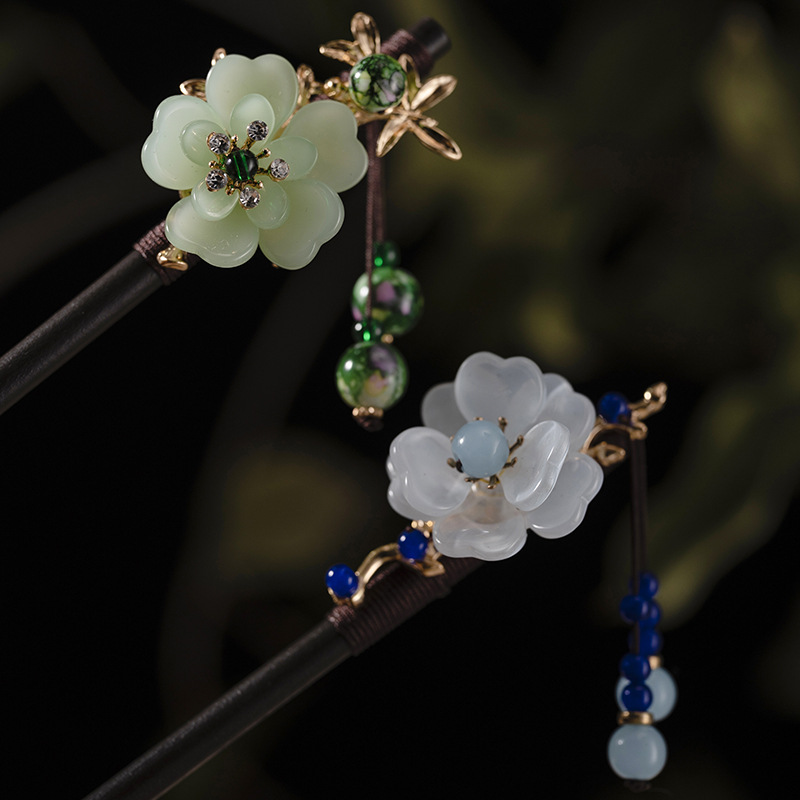 1Pc Wooden Hairpin Headdress f - مراجعة Florist Supplies وسعره