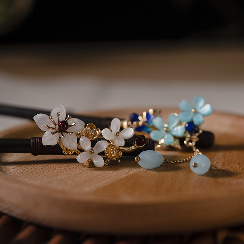 1Pc Wooden Hairpin Headdress f - مراجعة Florist Supplies وسعره