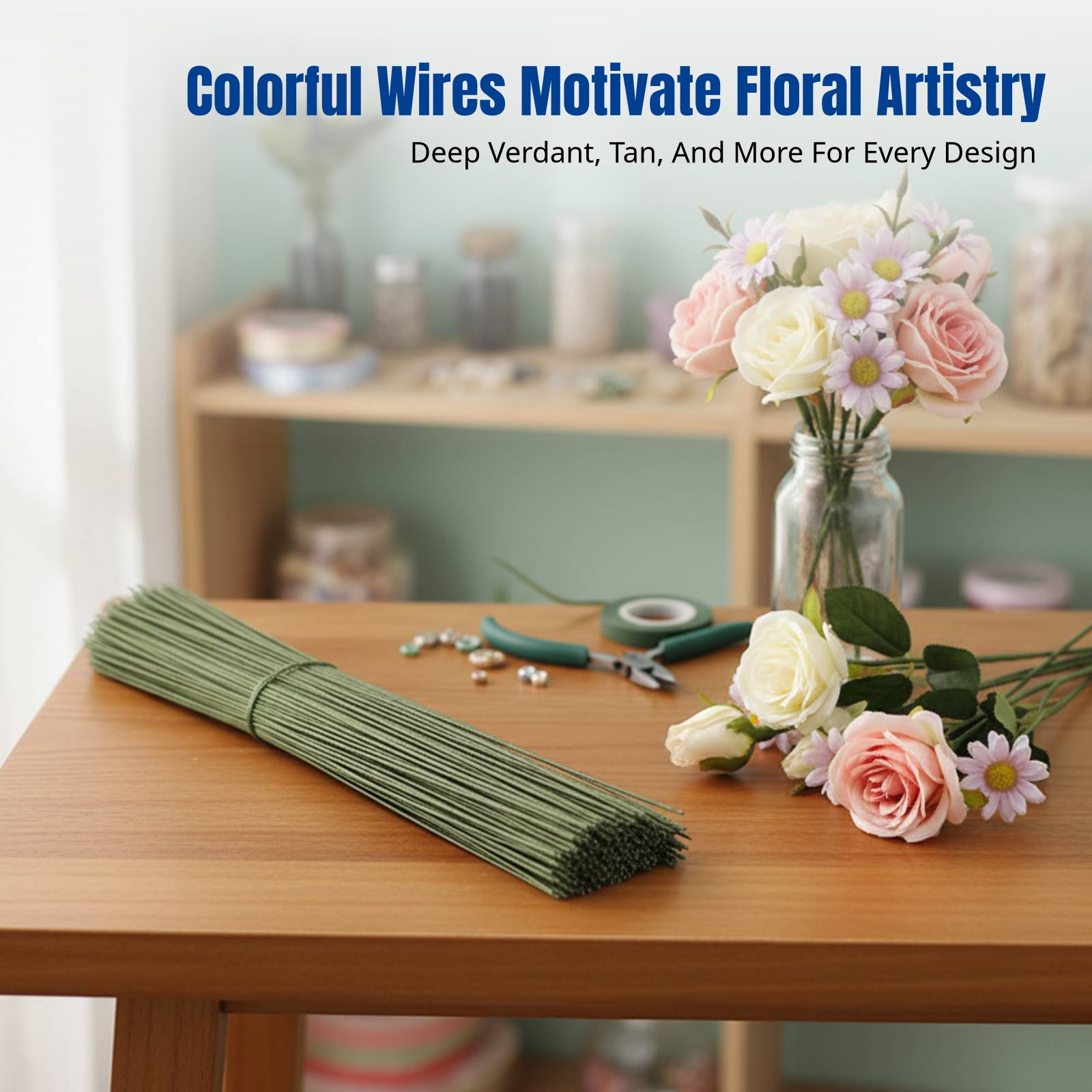 DIY Handcraft Floral Stem Wire - مراجعة Flower Supplies وسعره