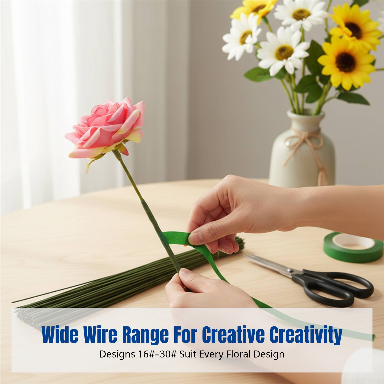 DIY Handcraft Floral Stem Wire - مراجعة Flower Supplies وسعره