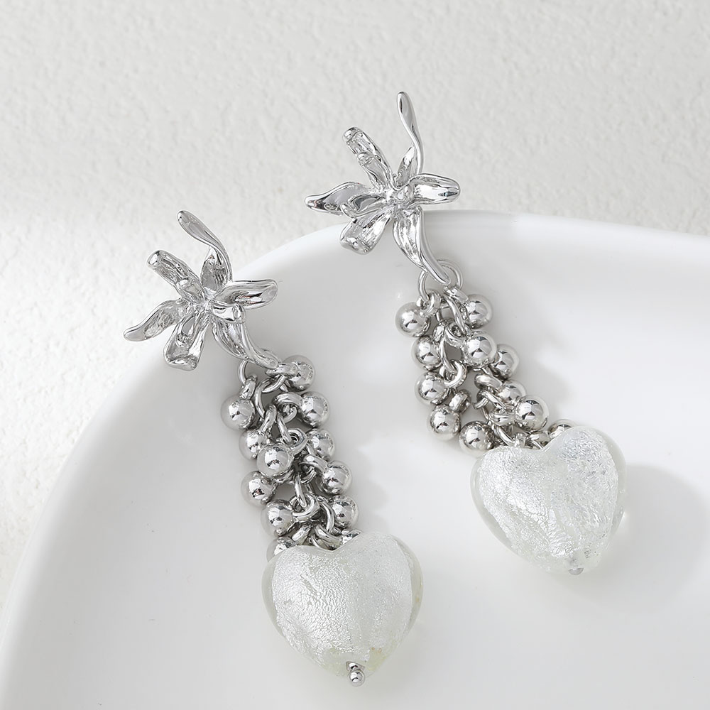 4PCS Dainty Flower Shape Ear S - مراجعة Flower Supplies وسعره