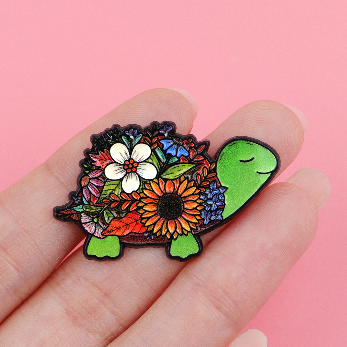 Pancake & Flower Turtle Enamel - مراجعة Florist Supplies وسعره
