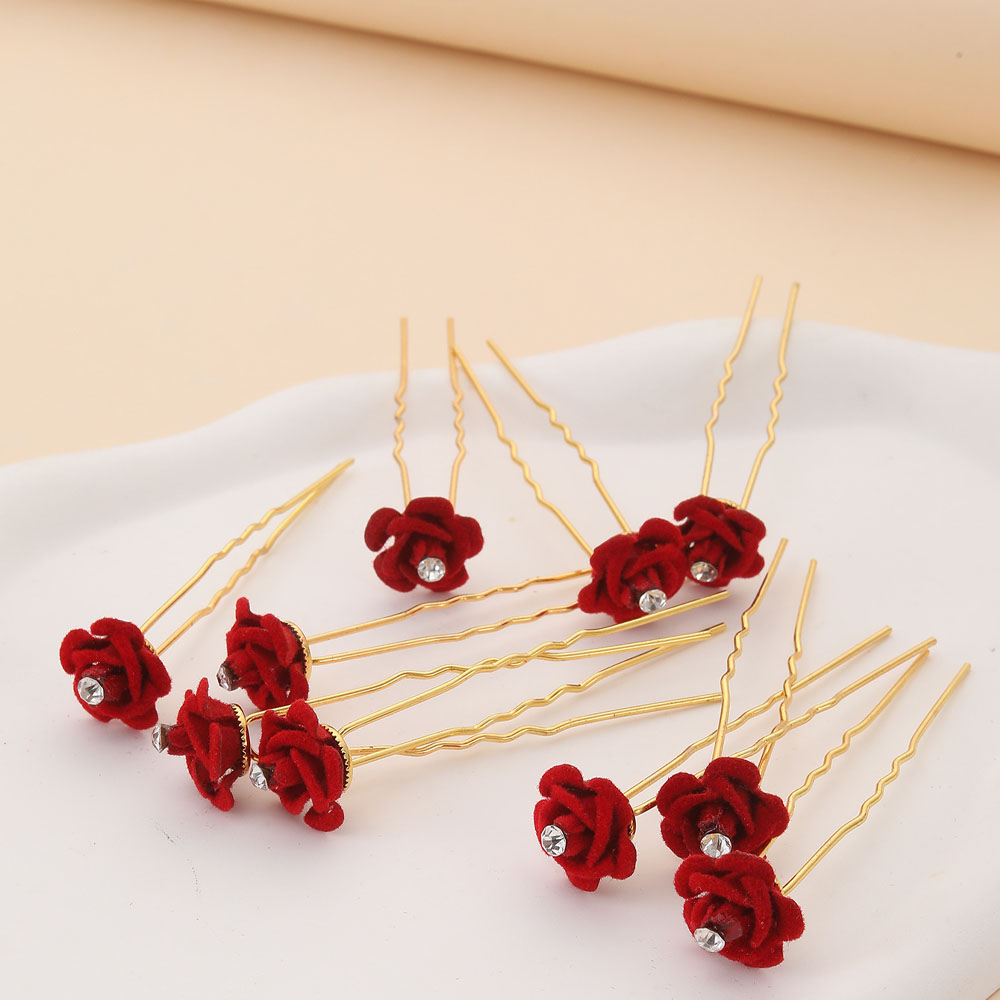 10Pcs Rose Hair Accessories We - مراجعة Flower Supplies وسعره