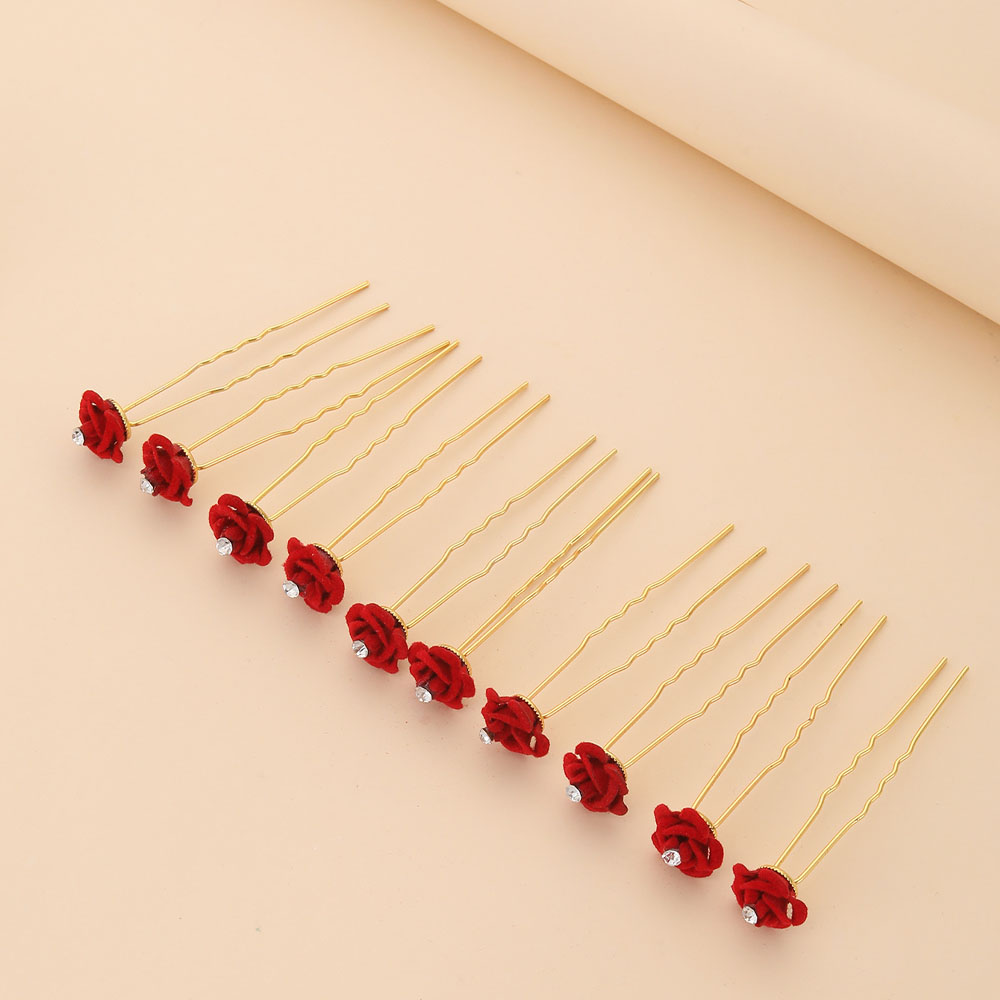 10Pcs Rose Hair Accessories We - مراجعة Flower Supplies وسعره