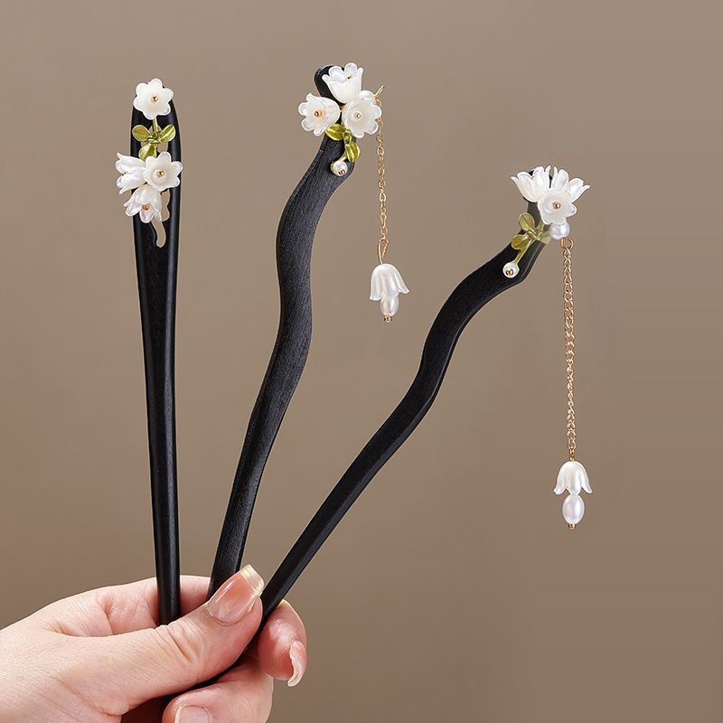 Wooden Flower Hairpin Vintage  - مراجعة Florist Supplies وسعره