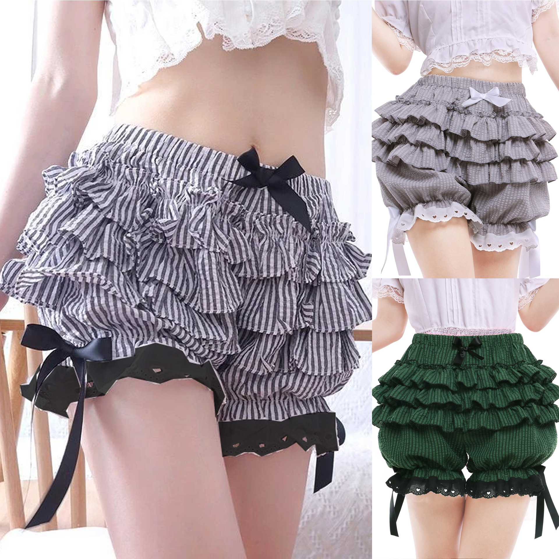 Lolita pants cute strap bow-kn - مراجعة Florist Supplies وسعره