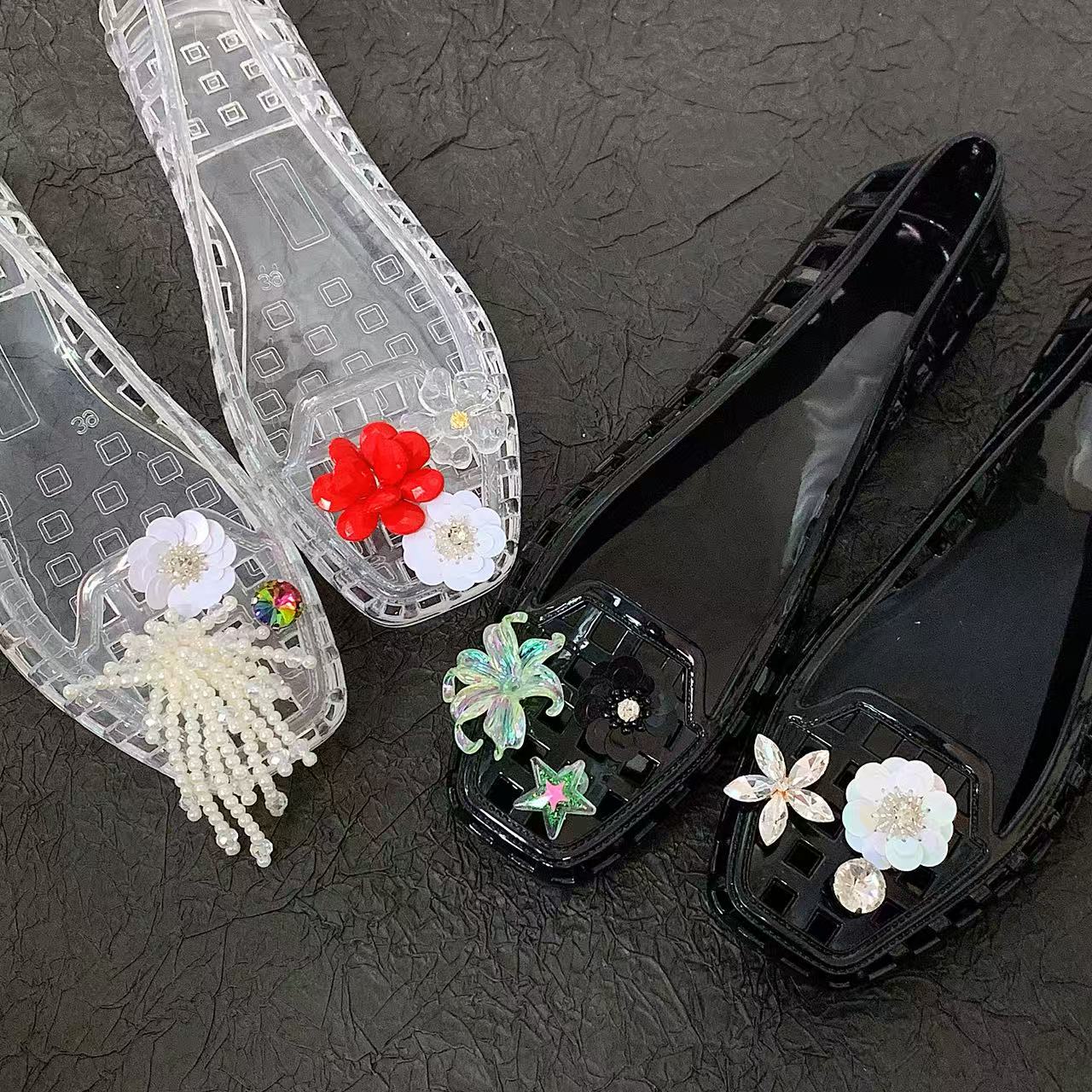 Jelly Crystal Shoes for Women, - مراجعة Florist Supplies وسعره