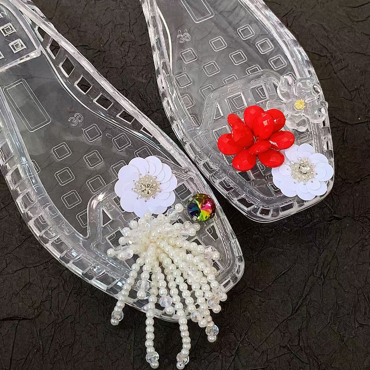 Jelly Crystal Shoes for Women, - مراجعة Florist Supplies وسعره