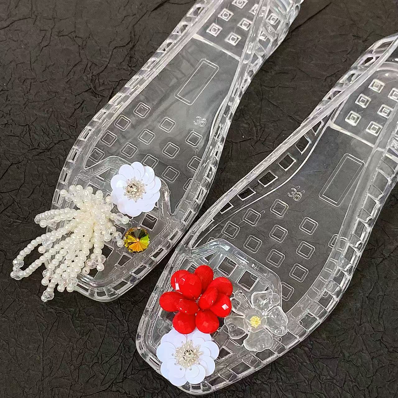 Jelly Crystal Shoes for Women, - مراجعة Florist Supplies وسعره