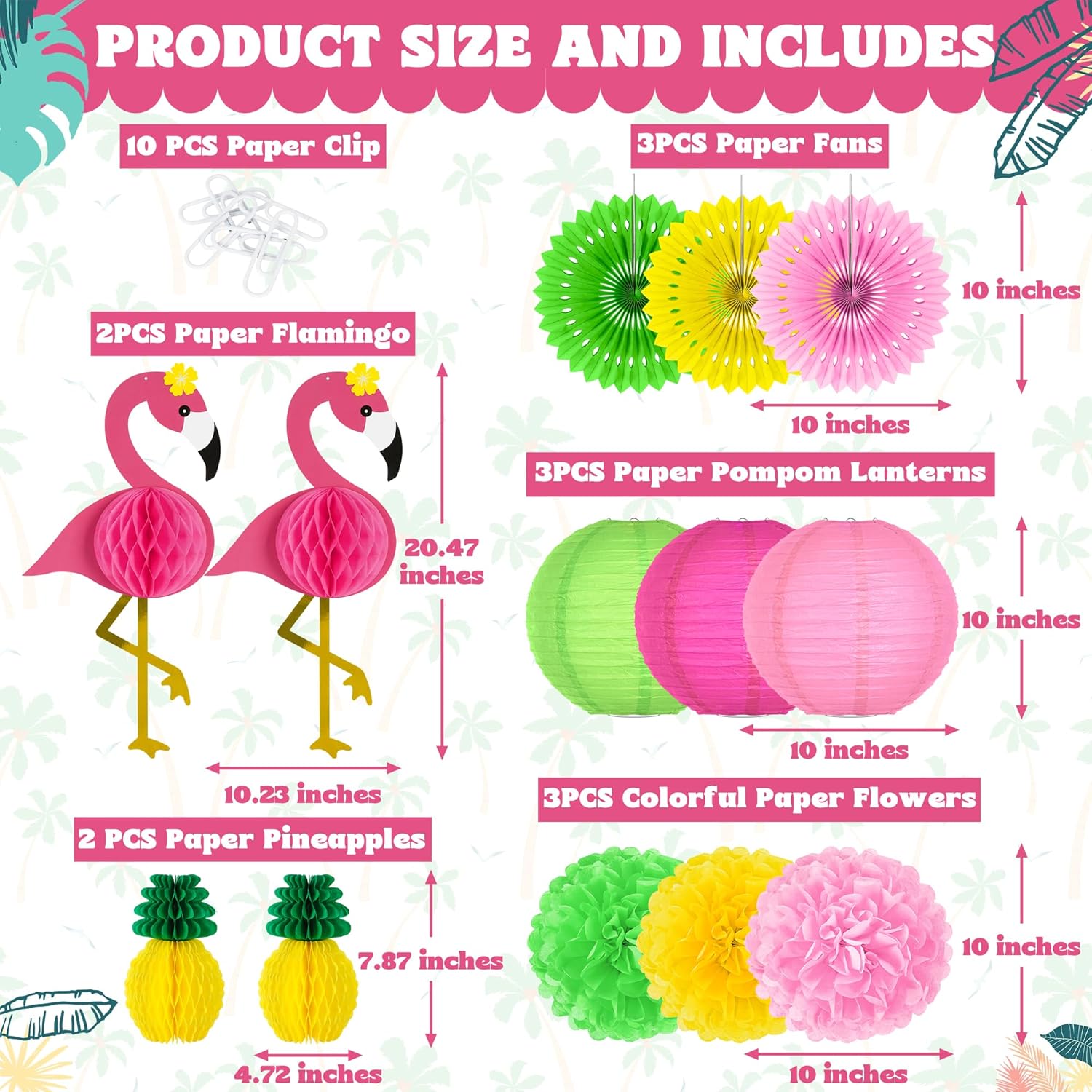 13PCS Hawaiian Luau Party Deco - مراجعة Flower Supplies وسعره