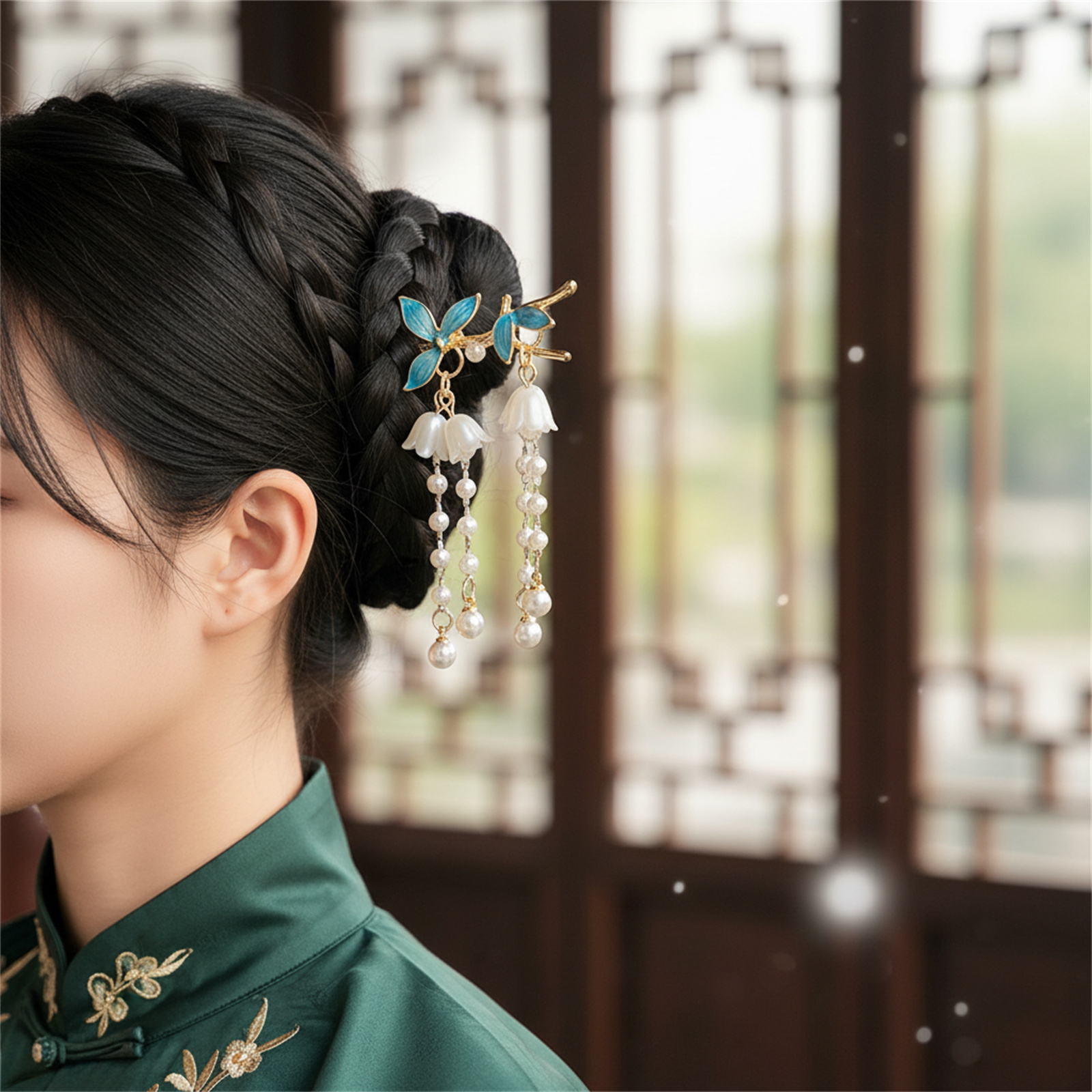 New Chinese Style Antique Hair - مراجعة Florist Supplies وسعره