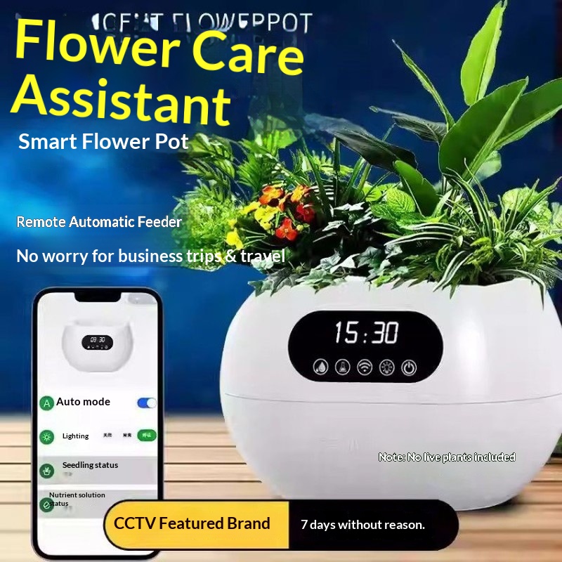 Ai Intelligent Flowerpot Autom - مراجعة Flower Supplies وسعره
