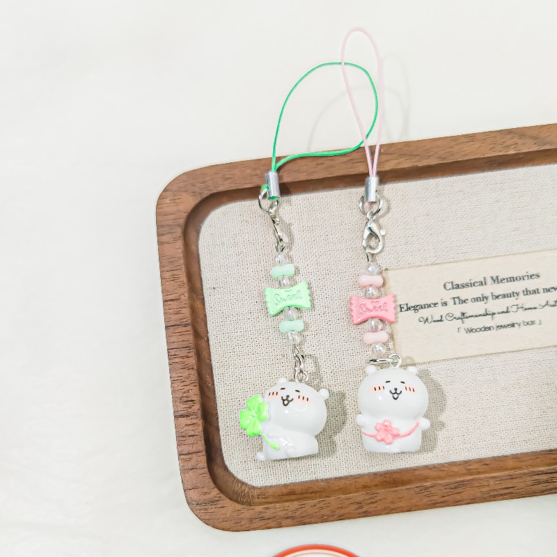 Cute Beaded Phone Strap Pink G - مراجعة Florist Supplies وسعره