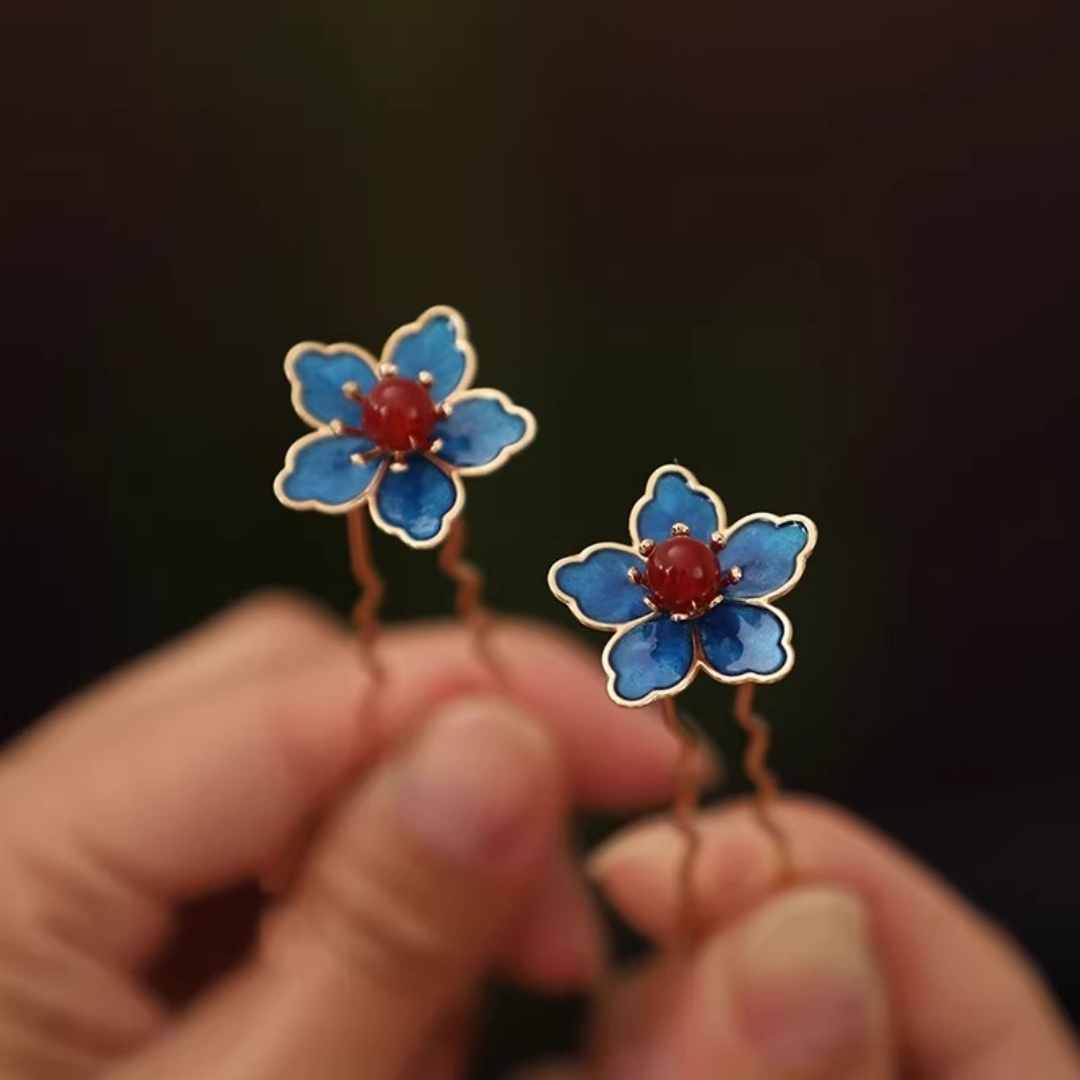 Blue Flower Ancient-Style Hanf - مراجعة Florist Supplies وسعره