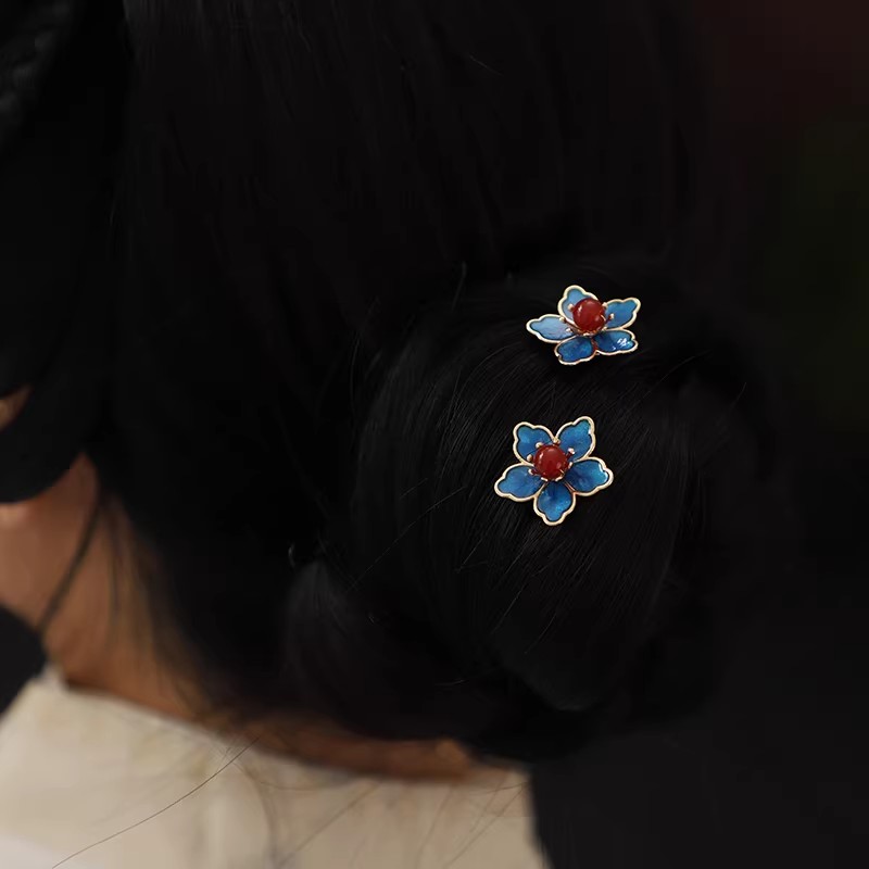 Blue Flower Ancient-Style Hanf - مراجعة Florist Supplies وسعره