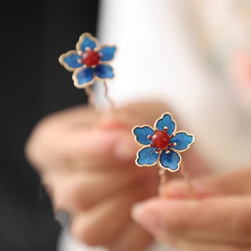 Blue Flower Ancient-Style Hanf - مراجعة Florist Supplies وسعره