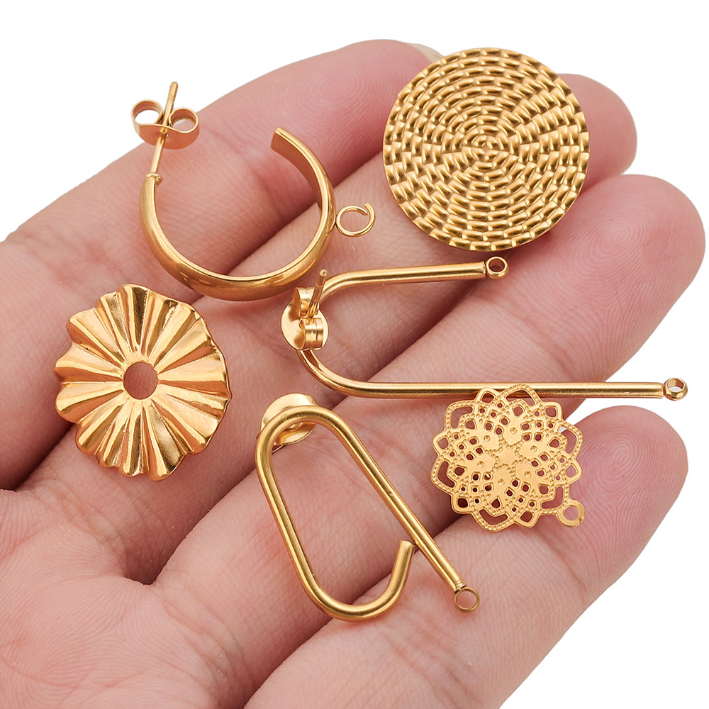 10pcs Stainless Steel Earrings - مراجعة Flower Supplies وسعره