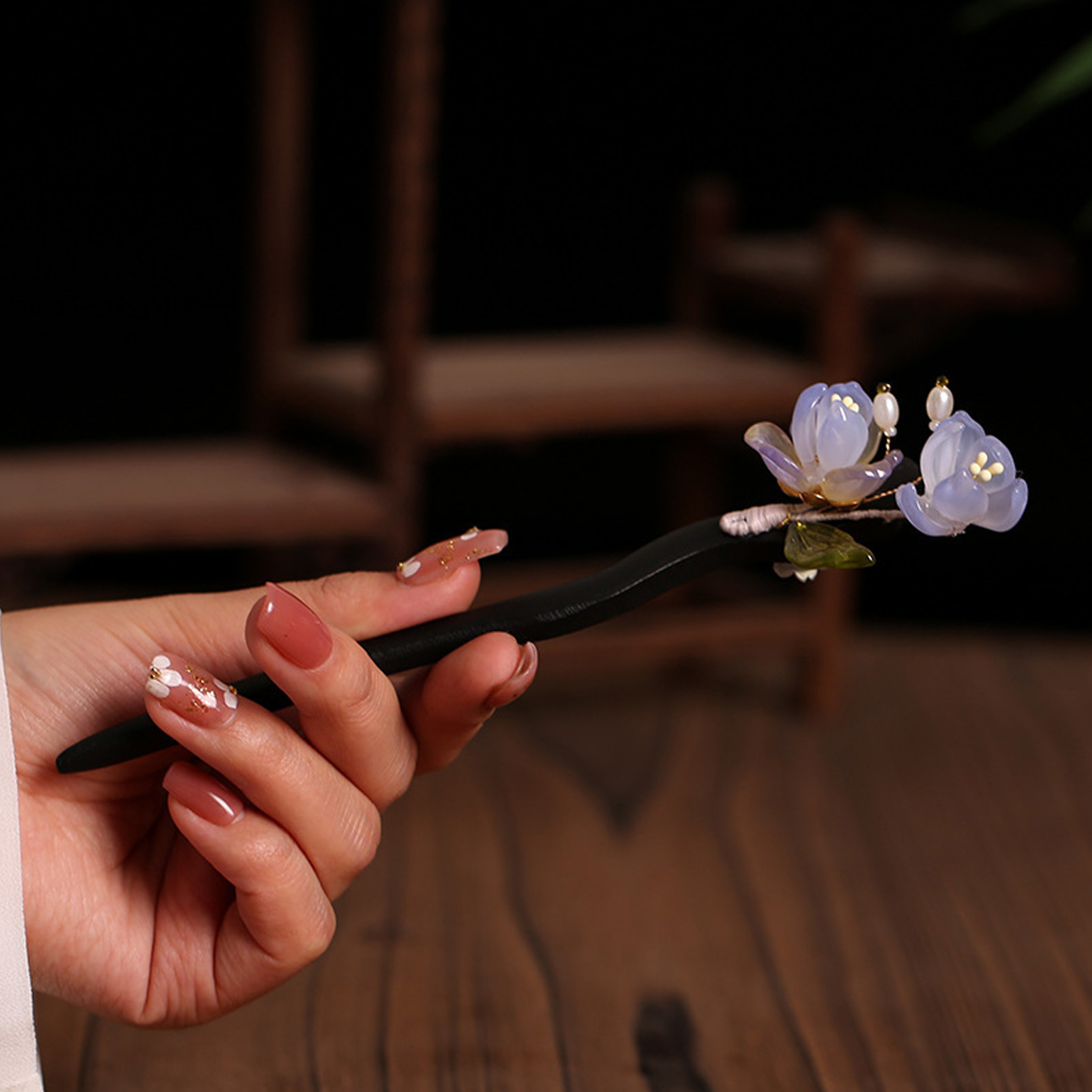 Vintage Wooden Flower Hairpin  - مراجعة Florist Supplies وسعره