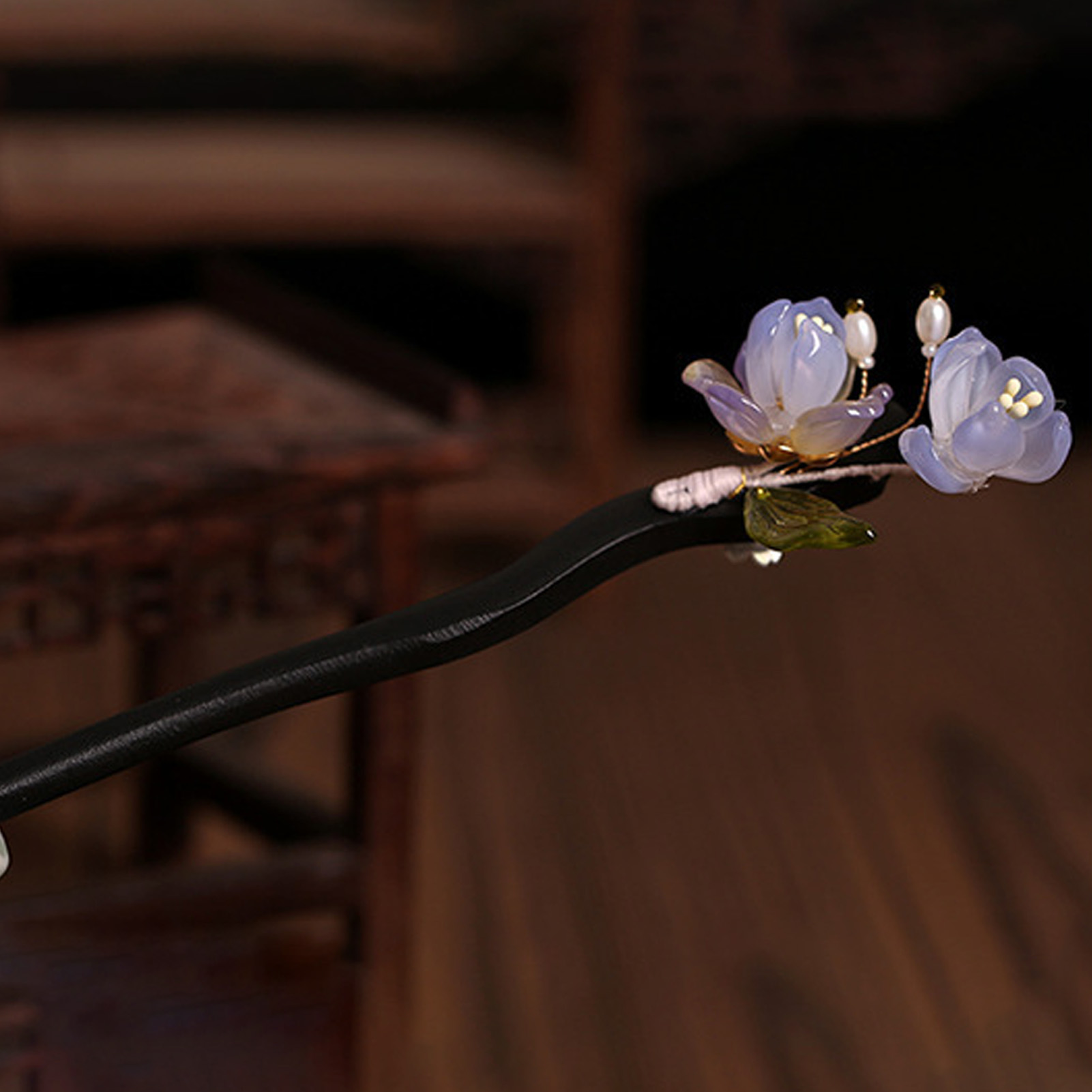 Vintage Wooden Flower Hairpin  - مراجعة Florist Supplies وسعره